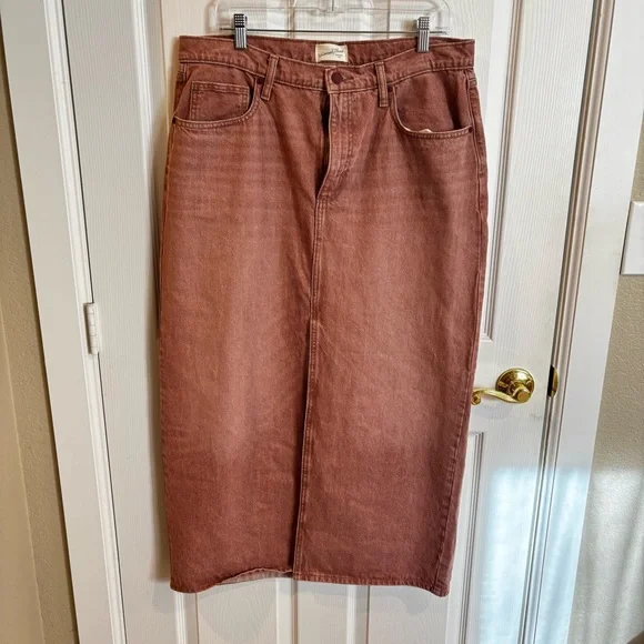 Women's Denim Maxi Skirt - Universal Thread - Picture 2 of 4